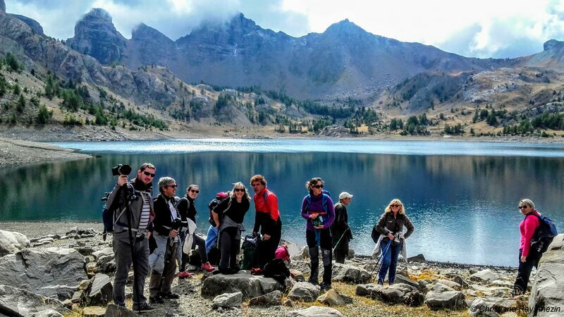 I partecipanti di un'attività organizzata dall'Associazione Mercantour Ecotourisme. Archivio PNM.