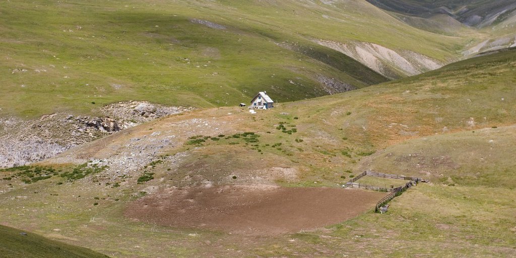 L'alpeggio di Longon, nella Media vallee della Tinée (© Eric Le Bouteiller PNM)