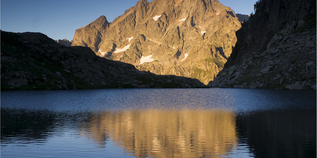 Tramonto sull'Argentera dai Laghi di Fremamorta (© Roberto Malacrida)