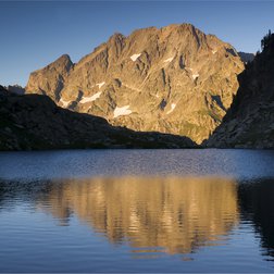 Tramonto sull'Argentera dai Laghi di Fremamorta (© Roberto Malacrida)