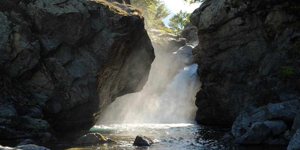 La Cascata del Tumpi 'd Niot in Valle Gesso (© Augusto Rivelli PNAM)