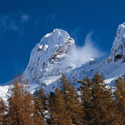 Le cime di Cougourde ben innevate in autunno (P. Tordjman/PNM) 